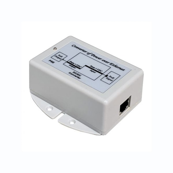 24V Pasv PoE IN, 56V35W GigE 802.3at PoE